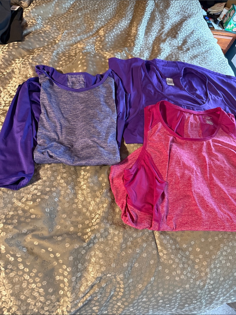 Athletic Tank & Tops Bundle in Fuchsia and Purple